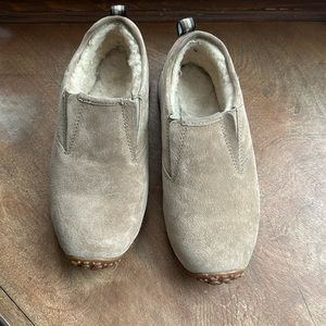 Merrell | Yeti Chameleon Moccasins Women 7.5 Shearling Lined Taupe Suede